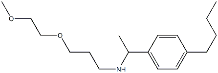 [1-(4-butylphenyl)ethyl][3-(2-methoxyethoxy)propyl]amine Struktur