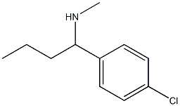 [1-(4-chlorophenyl)butyl](methyl)amine Struktur