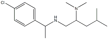 [1-(4-chlorophenyl)ethyl][2-(dimethylamino)-4-methylpentyl]amine Struktur