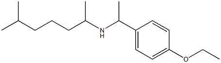 [1-(4-ethoxyphenyl)ethyl](6-methylheptan-2-yl)amine Struktur