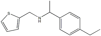 [1-(4-ethylphenyl)ethyl](thiophen-2-ylmethyl)amine Struktur