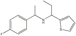 [1-(4-fluorophenyl)ethyl][1-(thiophen-2-yl)propyl]amine Struktur