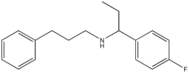 [1-(4-fluorophenyl)propyl](3-phenylpropyl)amine Struktur