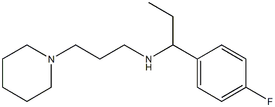 [1-(4-fluorophenyl)propyl][3-(piperidin-1-yl)propyl]amine Struktur