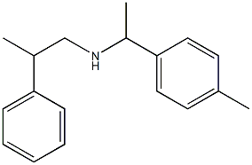 [1-(4-methylphenyl)ethyl](2-phenylpropyl)amine Struktur