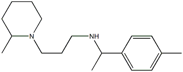 [1-(4-methylphenyl)ethyl][3-(2-methylpiperidin-1-yl)propyl]amine Struktur