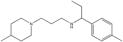 [1-(4-methylphenyl)propyl][3-(4-methylpiperidin-1-yl)propyl]amine Struktur