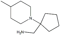 [1-(4-methylpiperidin-1-yl)cyclopentyl]methylamine Struktur