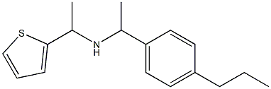 [1-(4-propylphenyl)ethyl][1-(thiophen-2-yl)ethyl]amine Struktur