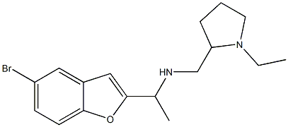 [1-(5-bromo-1-benzofuran-2-yl)ethyl][(1-ethylpyrrolidin-2-yl)methyl]amine Struktur