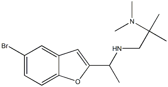 [1-(5-bromo-1-benzofuran-2-yl)ethyl][2-(dimethylamino)-2-methylpropyl]amine Struktur