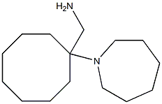 [1-(azepan-1-yl)cyclooctyl]methanamine Struktur