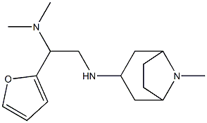 [1-(furan-2-yl)-2-({8-methyl-8-azabicyclo[3.2.1]octan-3-yl}amino)ethyl]dimethylamine Struktur