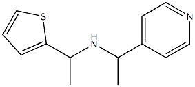 [1-(pyridin-4-yl)ethyl][1-(thiophen-2-yl)ethyl]amine Struktur