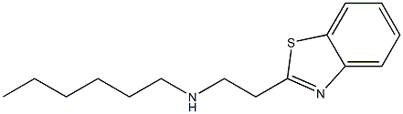 [2-(1,3-benzothiazol-2-yl)ethyl](hexyl)amine Struktur