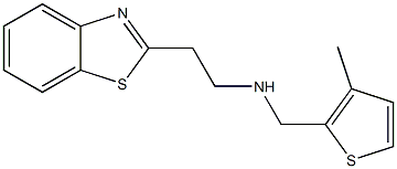 [2-(1,3-benzothiazol-2-yl)ethyl][(3-methylthiophen-2-yl)methyl]amine Struktur