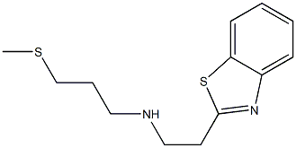 [2-(1,3-benzothiazol-2-yl)ethyl][3-(methylsulfanyl)propyl]amine Struktur