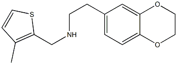 [2-(2,3-dihydro-1,4-benzodioxin-6-yl)ethyl][(3-methylthiophen-2-yl)methyl]amine Struktur