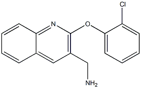 [2-(2-chlorophenoxy)quinolin-3-yl]methanamine Struktur