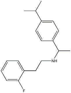 [2-(2-fluorophenyl)ethyl]({1-[4-(propan-2-yl)phenyl]ethyl})amine Struktur