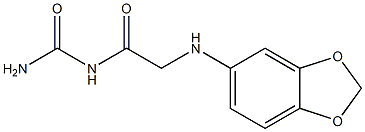 [2-(2H-1,3-benzodioxol-5-ylamino)acetyl]urea Struktur