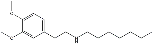 [2-(3,4-dimethoxyphenyl)ethyl](heptyl)amine Struktur