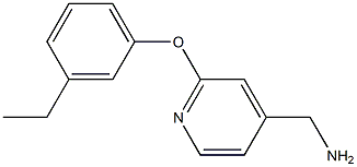 [2-(3-ethylphenoxy)pyridin-4-yl]methylamine Struktur