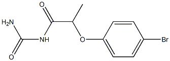 [2-(4-bromophenoxy)propanoyl]urea Struktur