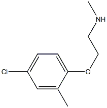 [2-(4-chloro-2-methylphenoxy)ethyl](methyl)amine Struktur