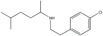 [2-(4-chlorophenyl)ethyl](5-methylhexan-2-yl)amine Struktur