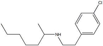 [2-(4-chlorophenyl)ethyl](heptan-2-yl)amine Struktur