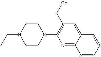 [2-(4-ethylpiperazin-1-yl)quinolin-3-yl]methanol Struktur