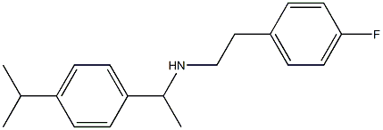 [2-(4-fluorophenyl)ethyl]({1-[4-(propan-2-yl)phenyl]ethyl})amine Struktur