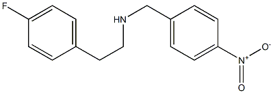 [2-(4-fluorophenyl)ethyl][(4-nitrophenyl)methyl]amine Struktur