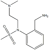 [2-(aminomethyl)phenyl]-N-[2-(dimethylamino)ethyl]methanesulfonamide Struktur