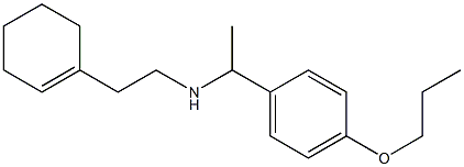 [2-(cyclohex-1-en-1-yl)ethyl][1-(4-propoxyphenyl)ethyl]amine Struktur