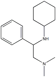 [2-(cyclohexylamino)-2-phenylethyl]dimethylamine Struktur