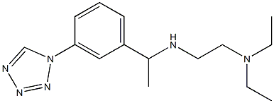 [2-(diethylamino)ethyl]({1-[3-(1H-1,2,3,4-tetrazol-1-yl)phenyl]ethyl})amine Struktur