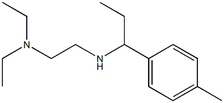 [2-(diethylamino)ethyl][1-(4-methylphenyl)propyl]amine Struktur