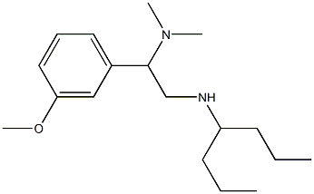 [2-(dimethylamino)-2-(3-methoxyphenyl)ethyl](heptan-4-yl)amine Struktur