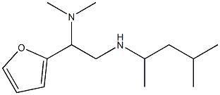 [2-(dimethylamino)-2-(furan-2-yl)ethyl](4-methylpentan-2-yl)amine Struktur