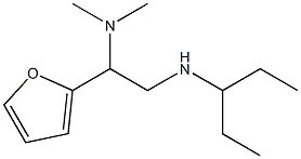 [2-(dimethylamino)-2-(furan-2-yl)ethyl](pentan-3-yl)amine Struktur