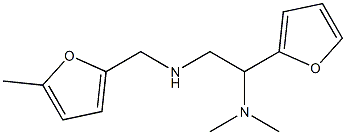 [2-(dimethylamino)-2-(furan-2-yl)ethyl][(5-methylfuran-2-yl)methyl]amine Struktur