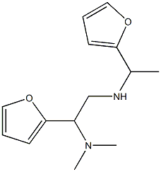 [2-(dimethylamino)-2-(furan-2-yl)ethyl][1-(furan-2-yl)ethyl]amine Struktur