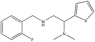 [2-(dimethylamino)-2-(thiophen-2-yl)ethyl][(2-fluorophenyl)methyl]amine Struktur