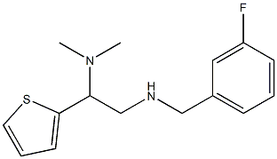 [2-(dimethylamino)-2-(thiophen-2-yl)ethyl][(3-fluorophenyl)methyl]amine Struktur