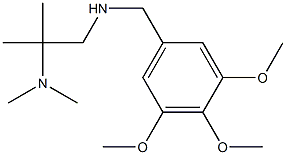 [2-(dimethylamino)-2-methylpropyl][(3,4,5-trimethoxyphenyl)methyl]amine Struktur