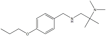 [2-(dimethylamino)-2-methylpropyl][(4-propoxyphenyl)methyl]amine Struktur