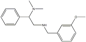 [2-(dimethylamino)-2-phenylethyl][(3-methoxyphenyl)methyl]amine Struktur