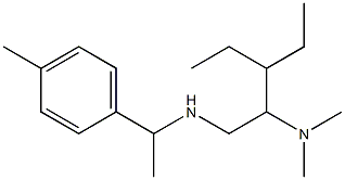 [2-(dimethylamino)-3-ethylpentyl][1-(4-methylphenyl)ethyl]amine Struktur